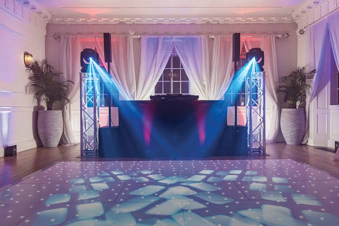 Guests celebrating at a private party with SireSounds DJ